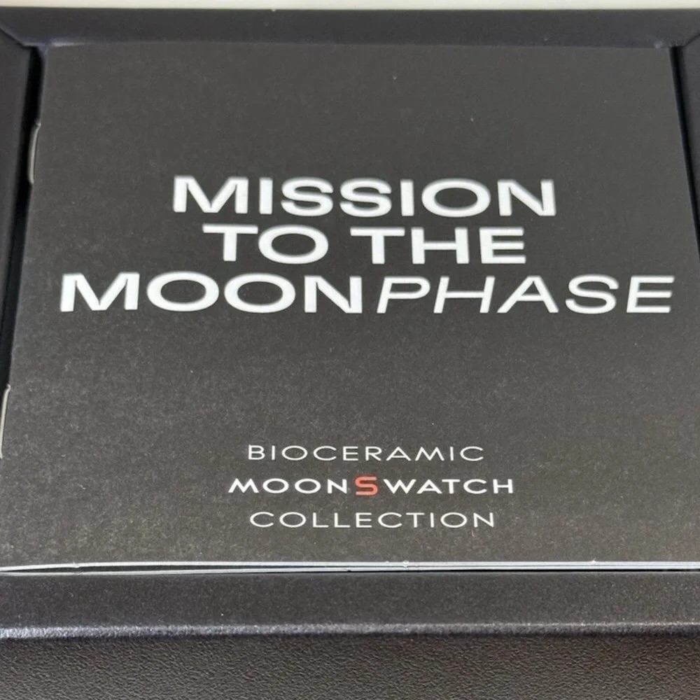 Omega Swatch Snoopy Moonswatch Mission To The Moonphase New Moon So33b700